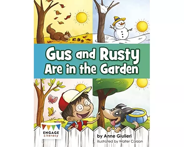 Gus and Rusty are in the Garden
