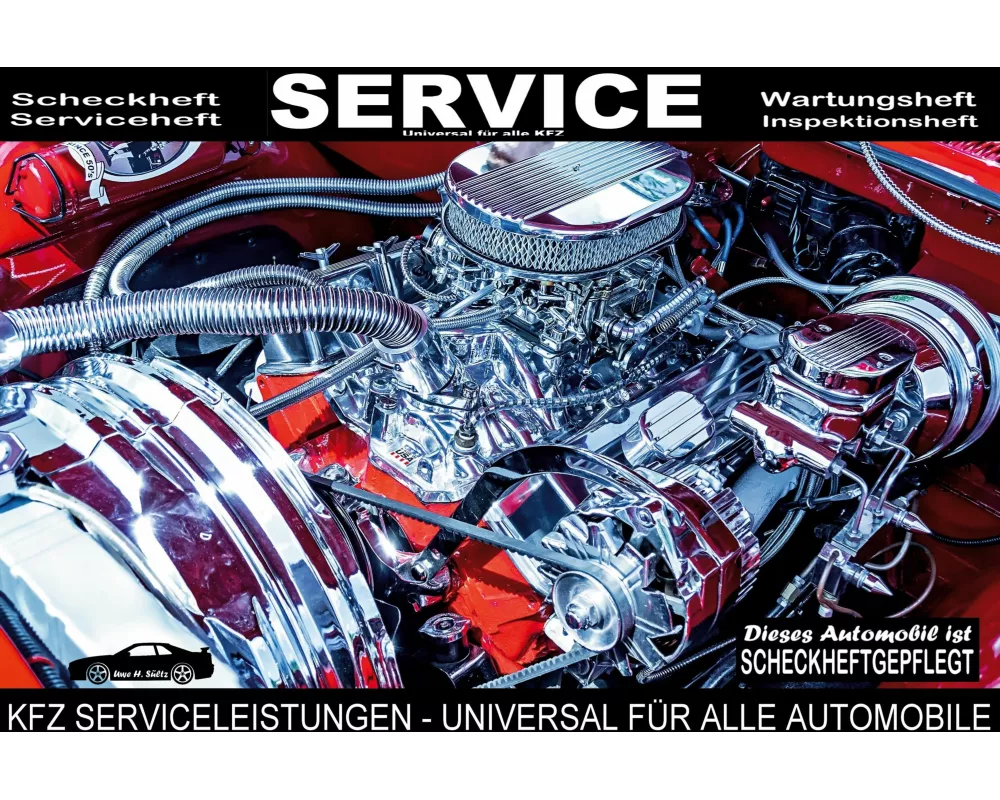 Universal KFZ Inspektionsheft Serviceheft Wartungsheft Serviceleistungen Scheckheft