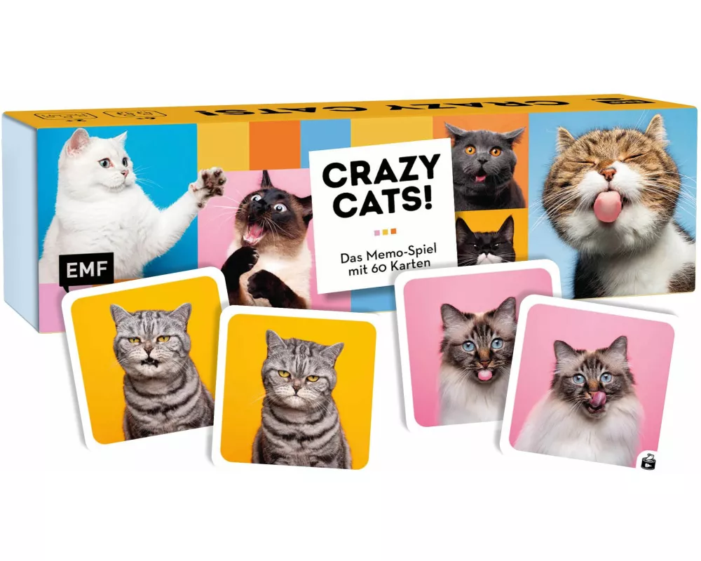 Memo-Spiel: Crazy cats!