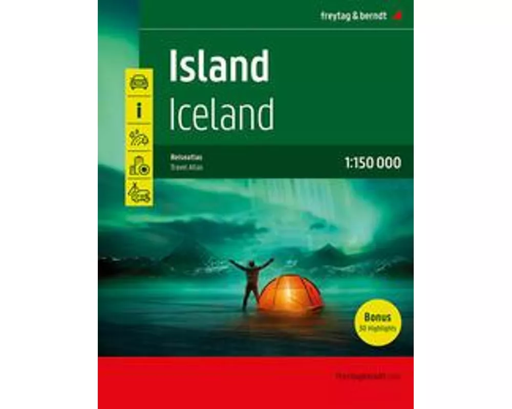 freytag & berndt Autoatlas Island Reiseatlas mit Spiralbindung 1:150.000
