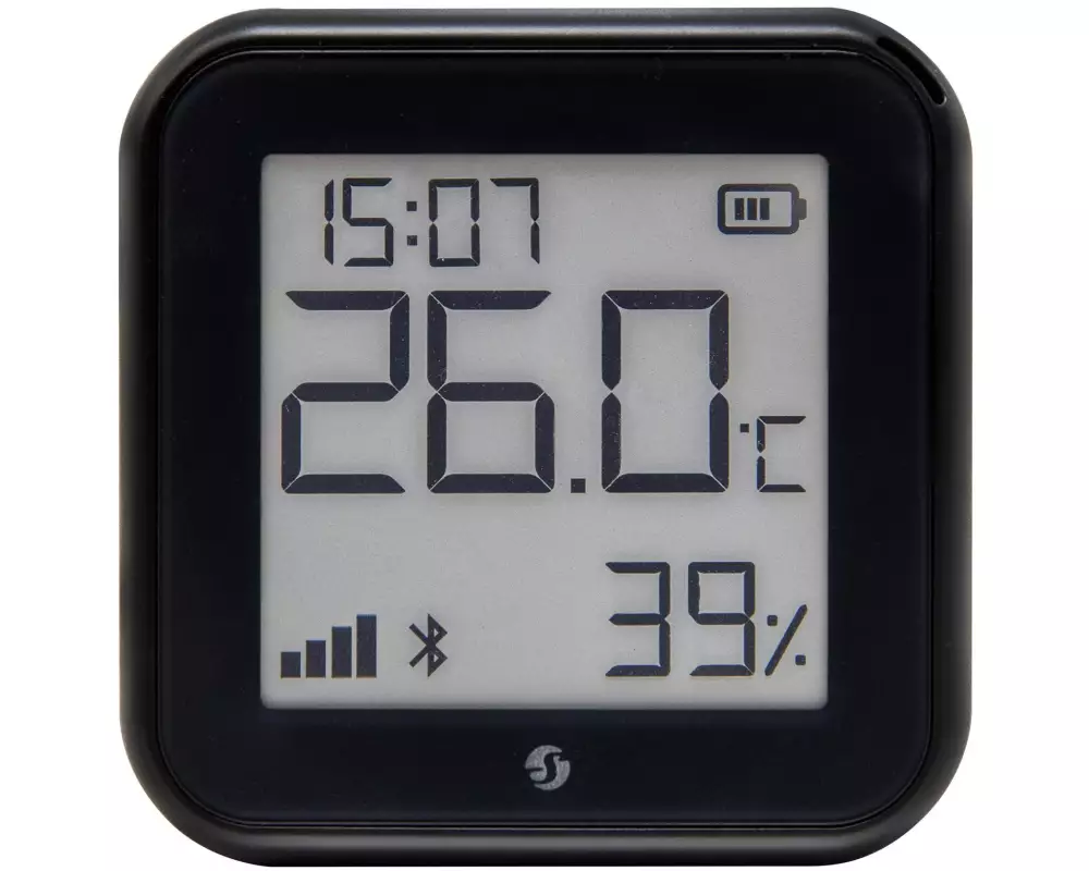 Shelly WLAN-Luftfeuchte- und Temperatursensor H&T Gen3, Schwarz