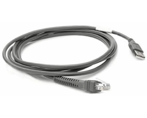 Zebra 2.13 m USB Data Transfer Cable for Barcode Scanner