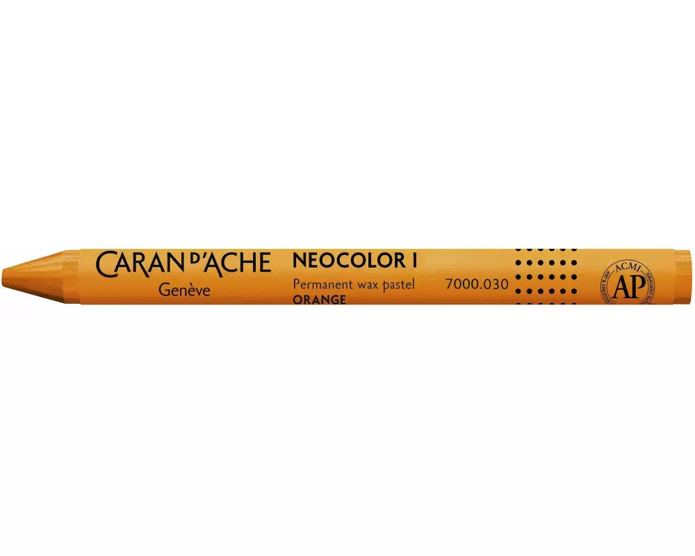 Caran d'Ache Wachsmalstifte Neocolor 1 wasserfest Orange