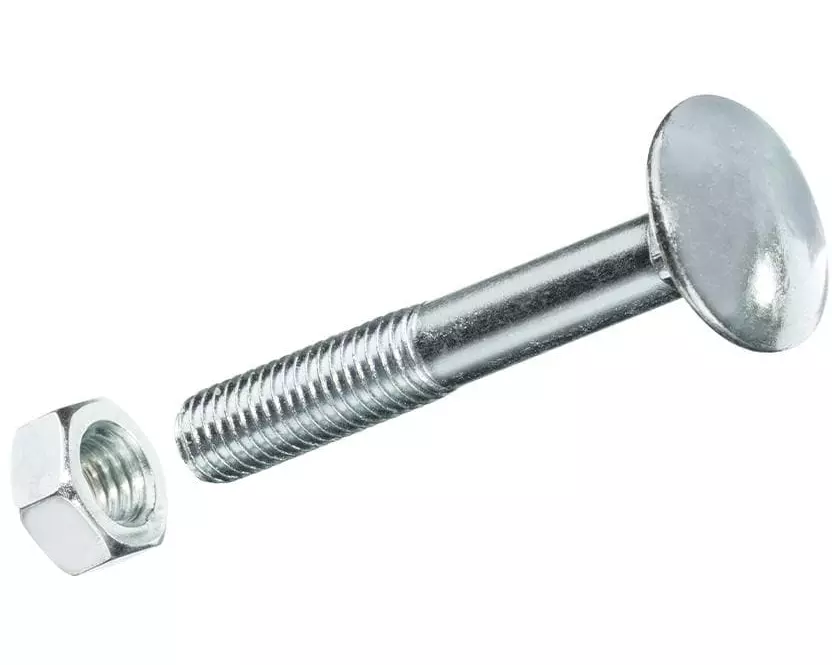 FTM Schlossschrauben M 8 x 60 mm mit Muttern Stahl, 3 Stück