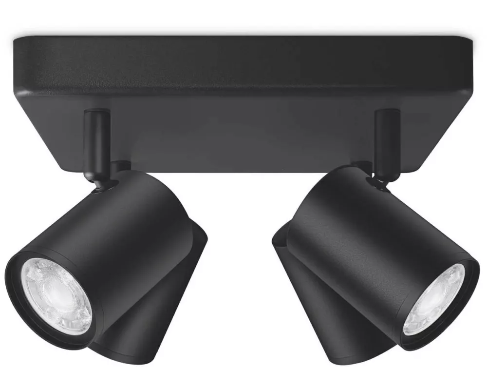 WiZ IMAGEO 4er Spot Tunable White & Color Deckenleuchte Schwarz