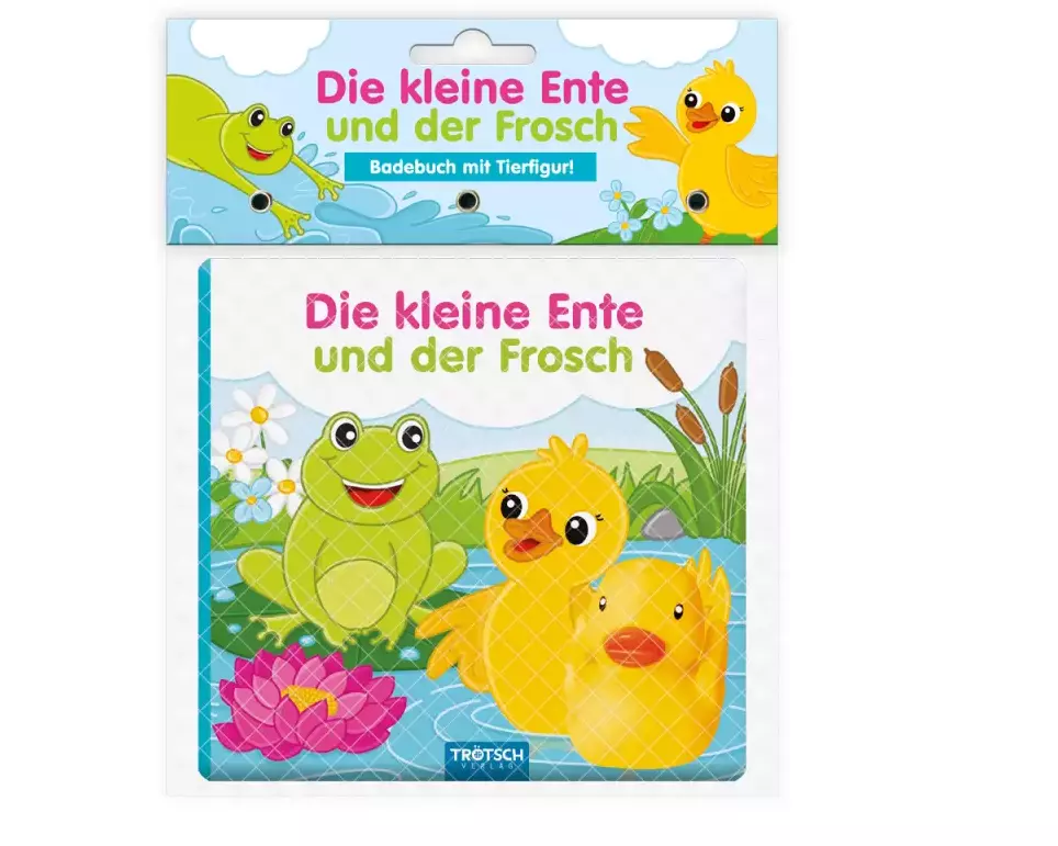Trötsch Badebuch mit Tierfigur Die kleine Ente und der Frosch