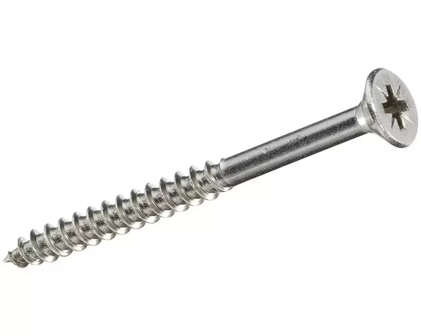 STRUCT Spanplattenschrauben Senkkopf 5 x 100 mm Edelstahl, 2 Stück