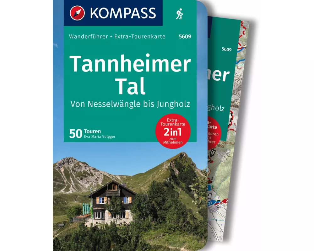 KOMPASS Wanderführer Tannheimer Tal von Nesselwängle bis Jungholz, 50 Touren mit Extra-Tourenkarte