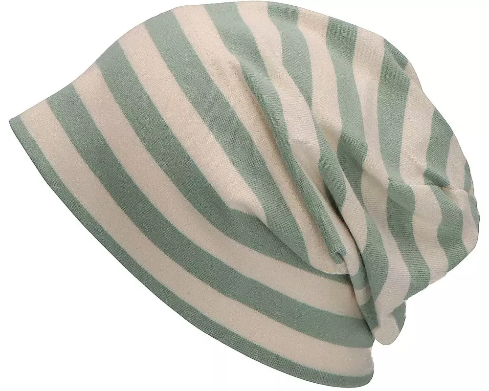 Sterntaler Mütze Slouch-Beanie gestreift Grün Gr. 43