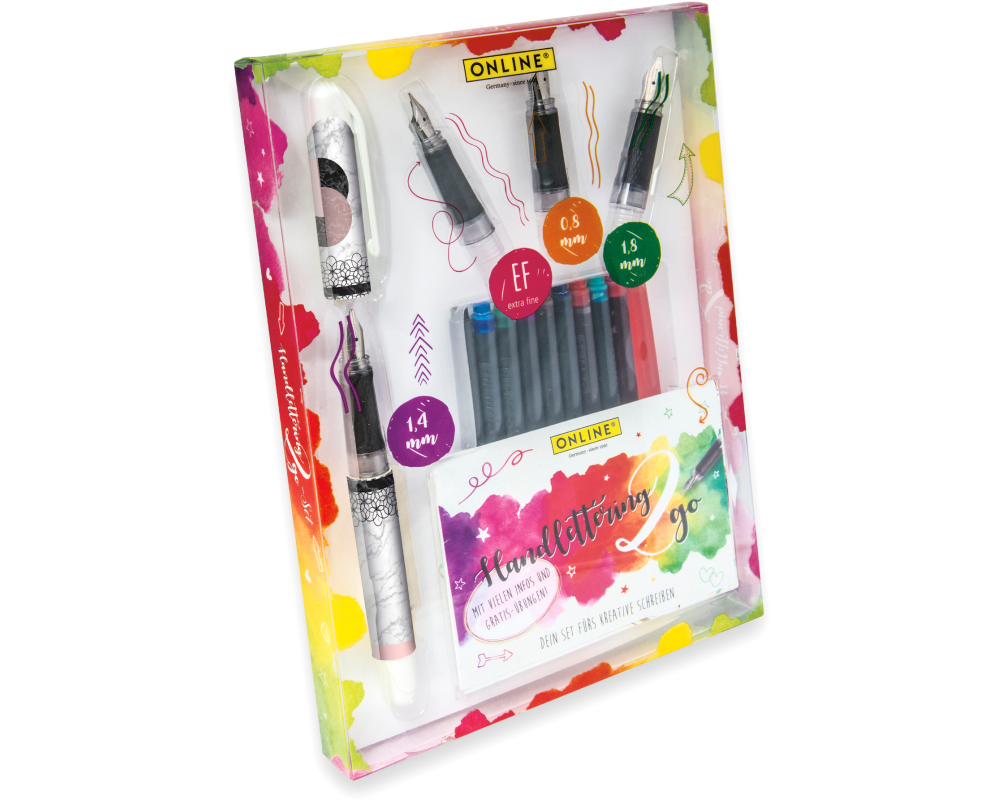 ONLINE Handlettering Set 1.4mm 12398 Soft Marble blau