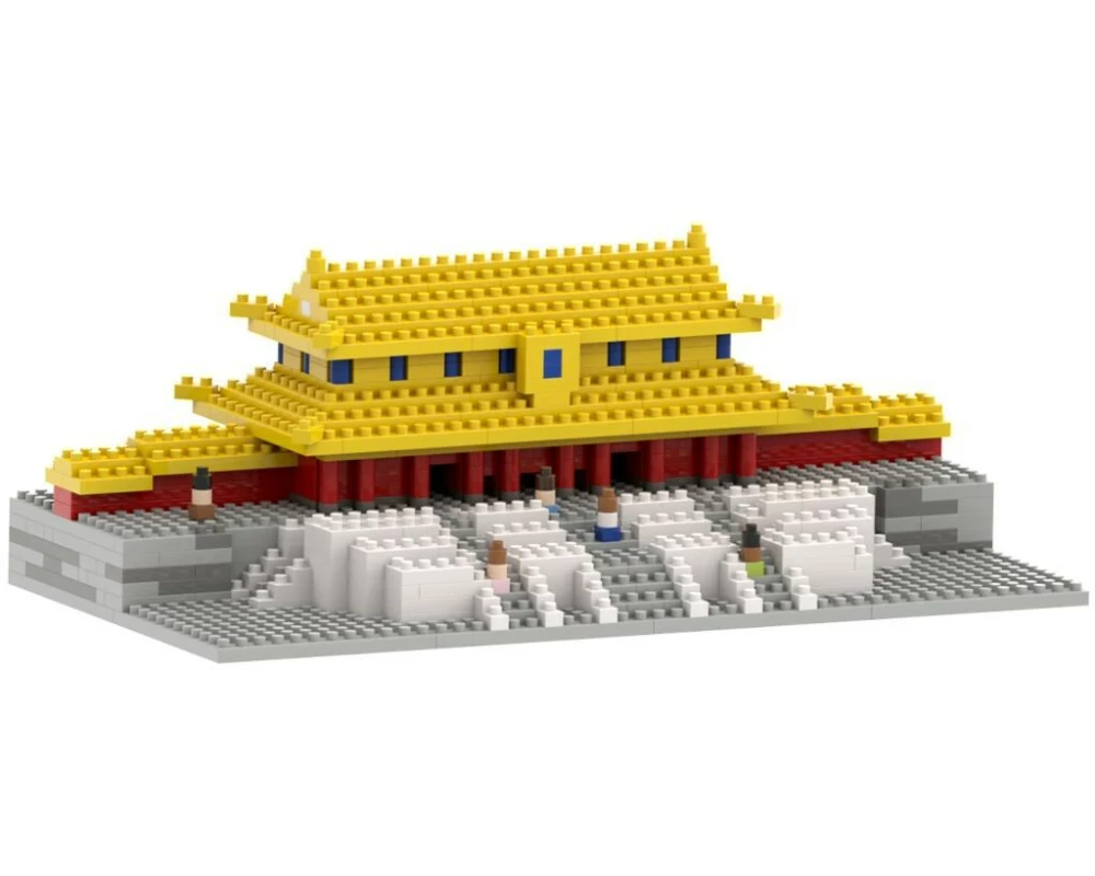 BRIXIES Bausteinmodell Forbidden City aus 612 Bausteinen