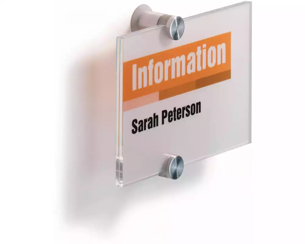 DURABLE Türschild Crystal 148 x 105 mm, 1 Stück