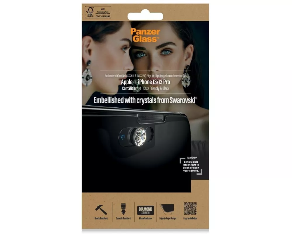 Panzerglass Displayschutz CF Cam Slider AB iPhone 13/iPhone 13 Pro