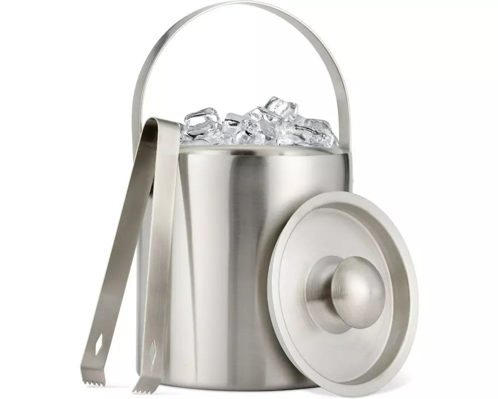 Oak & Steel Eiswürfelbehälter 2 L, Silber