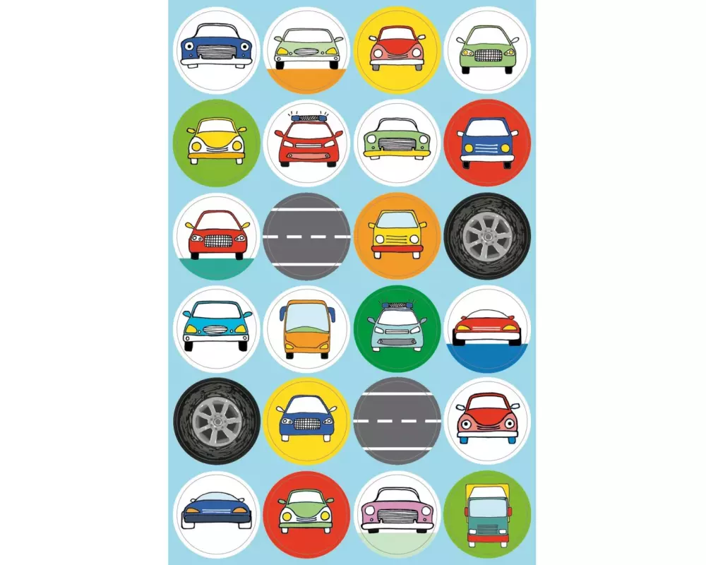 Braun + Company Motivsticker Autos 4 Blatt