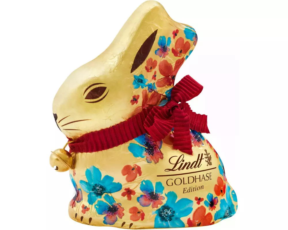 Lindt Schokolade Goldhase Flower 100 g