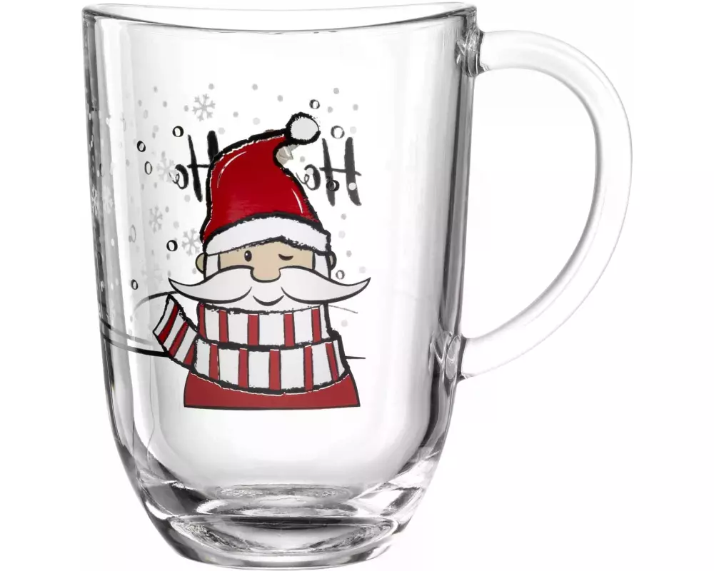 Leonardo Tasse Capanna Weihnachtsmann 380 ml, 1 Stück, Transparent