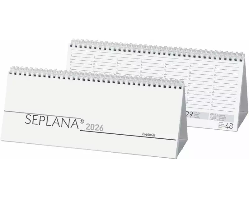 Biella Pultkalender Seplana Steller Weiss, 29.8 x 11.7 cm