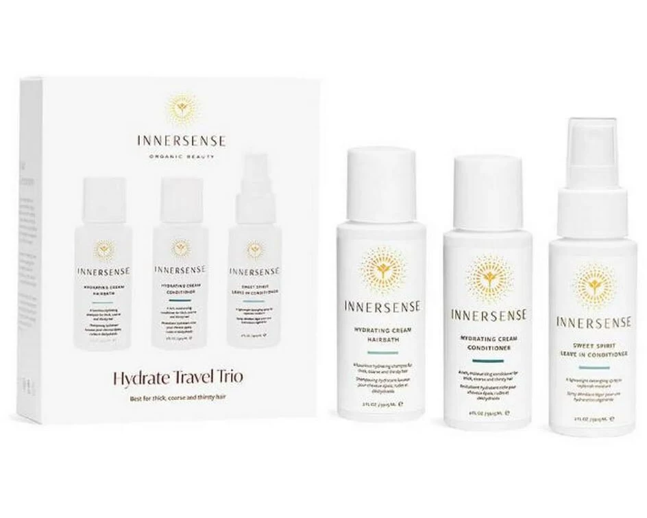 INNERSENSE Hydrate Travel Trio Haarpflegeset für trockenes Haar