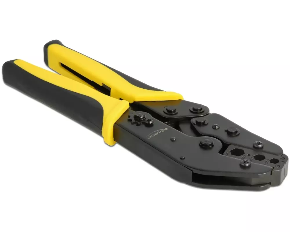 Delock Crimpzange Universelle Koax, gewinkelt