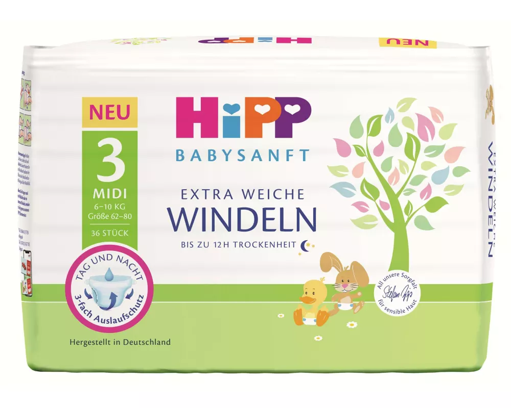HIPP Windeln Babysanft Midi Grösse 3