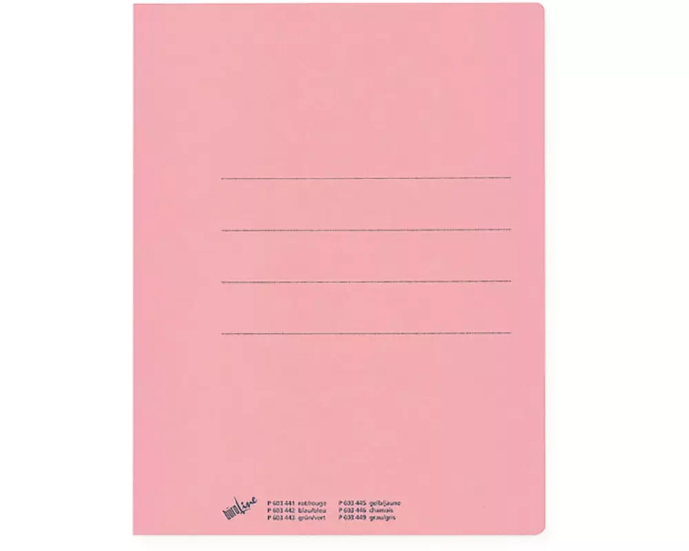 Büroline Einlagemappe Recycling A4 Rosa, 100 Stück