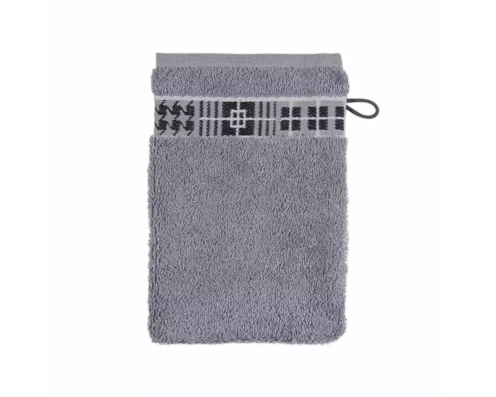Frottana Waschhandschuh Fjord 15 x 20 cm, Granit