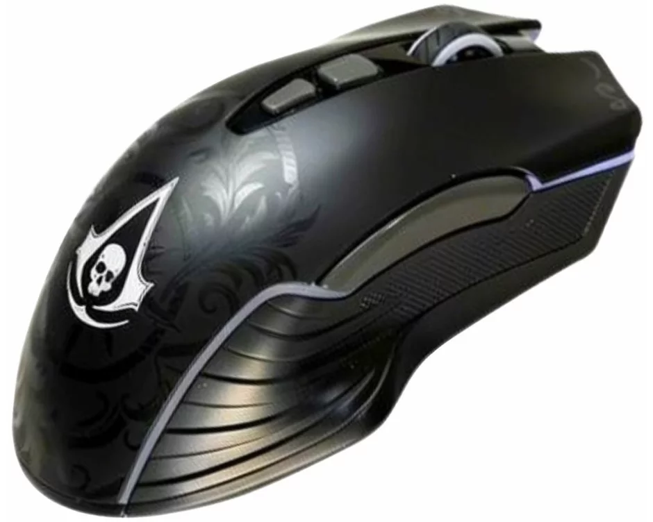 LEXIP BLACK FLAG RESYNCED TATOO WIRELESS MOUSE