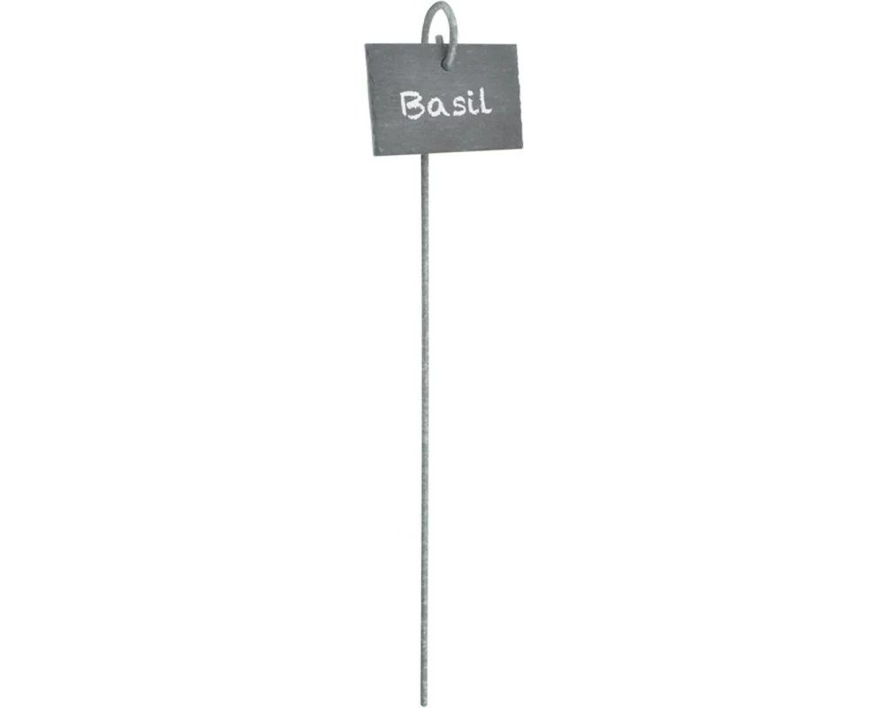 Esschert Design Pflanzschild Schiefer Metall 3.4 x 8.1 x 36 cm