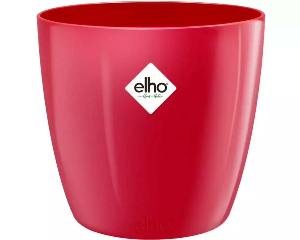 Elho Blumentopf Brussels Diamond rund 6.2 l, Lovely Red