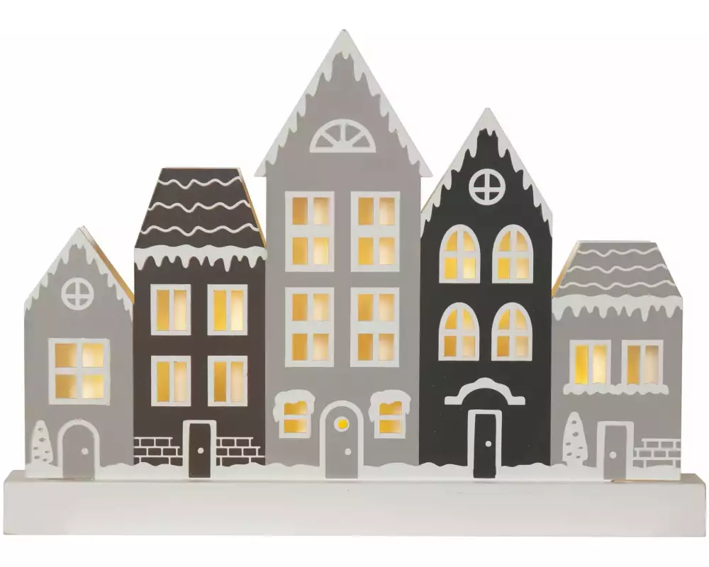 Star Trading Kerzenleuchter VILLA, Warmweiss, 6 LED'S