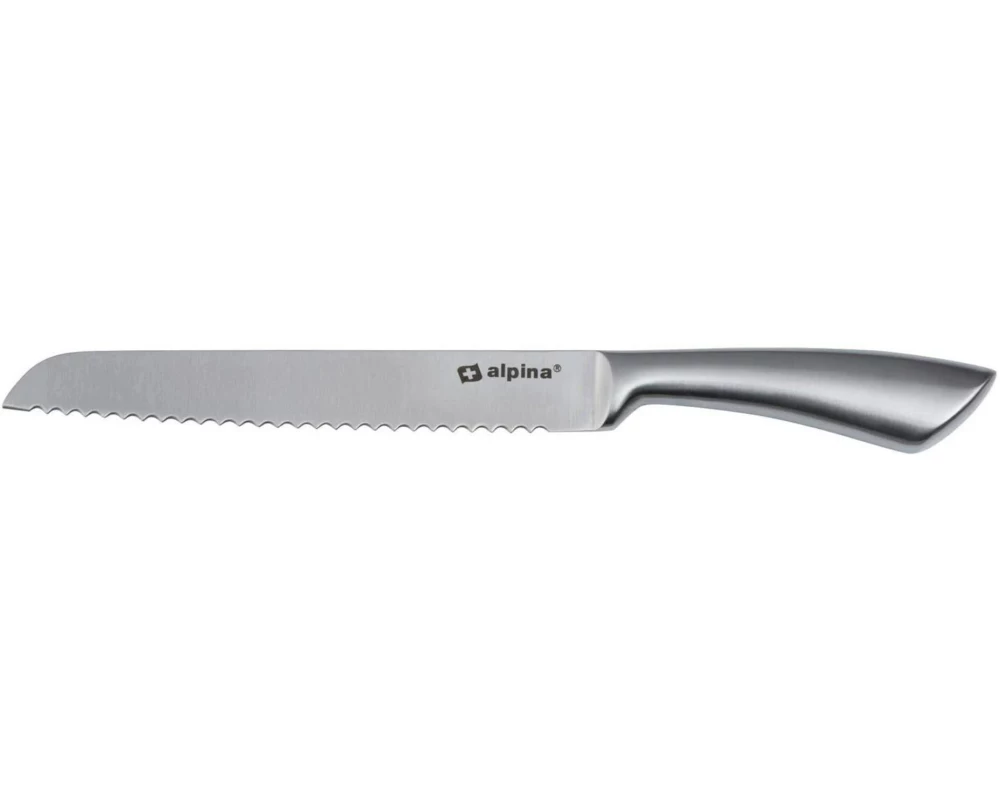 alpina Brotmesser 33.5 cm, Silber
