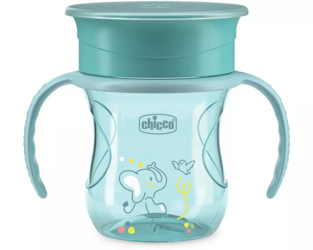 Chicco Kindertrinkbecher Perfect Cup 200 ml, Blau, 12m+