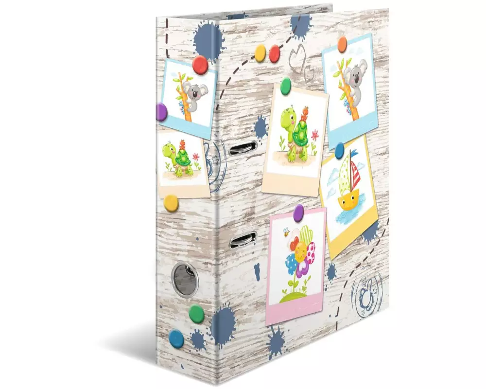 HERMA Ordner Sandkastenfreunde A4 7 cm, Hellgrau