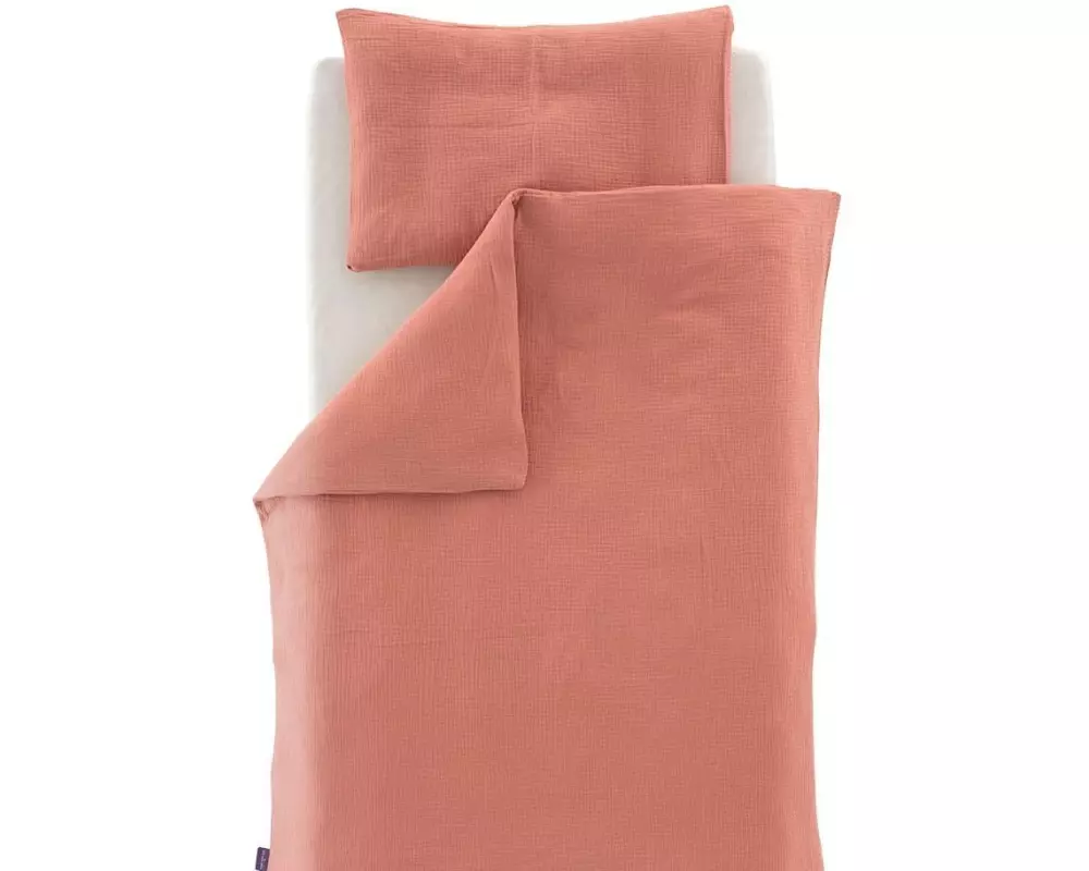 Träumeland Kinderbettwäsche aprikose 100/135 + 40/60 cm