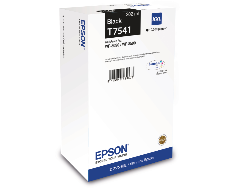 EPSON Tintenpatrone XXL schwarz T754140 WF 8090/8590 10'000 Seiten