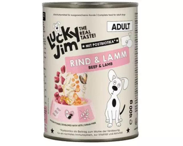 Lucky Jim Nassfutter Adult Rind und Lamm 400g