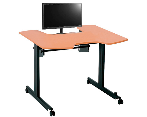 MAUL Höhenverstellbarer Tisch 1213 schwarz/ Buche