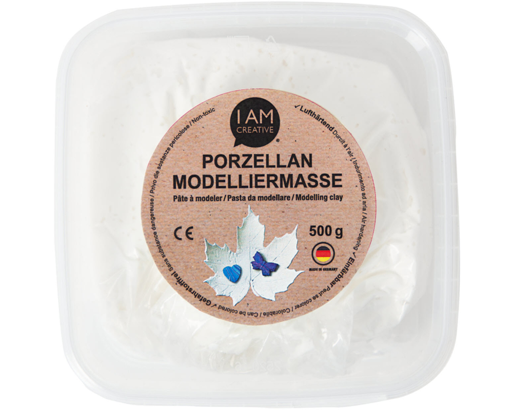 I AM CREATIVE Porzellan-Modelliermasse 3000.41 weiss, 500g