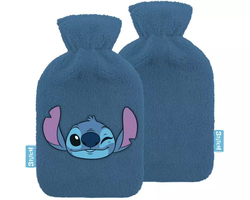 Arditex Bettflasche Disney: Lilo & Stich gestickt Blaugrau