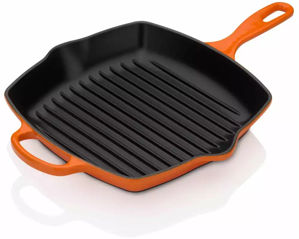 Le Creuset Grillpfanne Signature 26 cm, Ofenrot