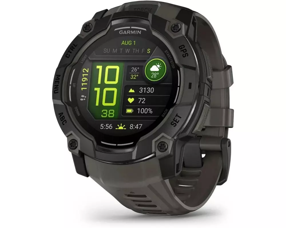 GARMIN Sportuhr Instinct 3 Schwarz/Kohle 50 mm