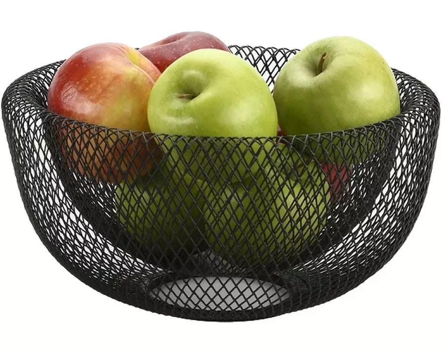 Kesper Brot- und Obstkorb Metall schwarz rund