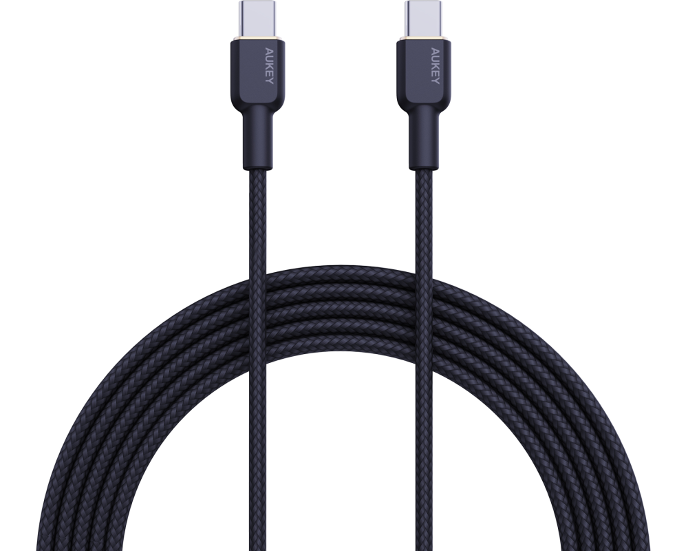 AUKEY Cable USB-C-to-C KevlarCore CB-NCC2 BK N ylon Braided,1.8m,60W, Bl.