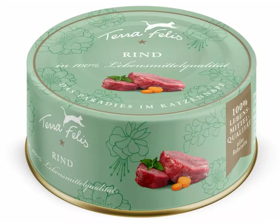 Terra Faelis Nassfutter Adult getreidefrei mit Rind, 80 g