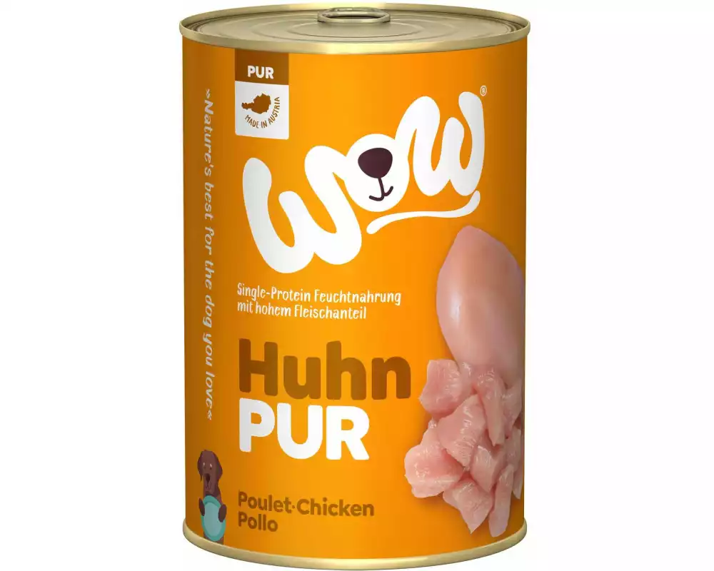 WOW Nassfutter Pur Huhn Single Protein, 400 g