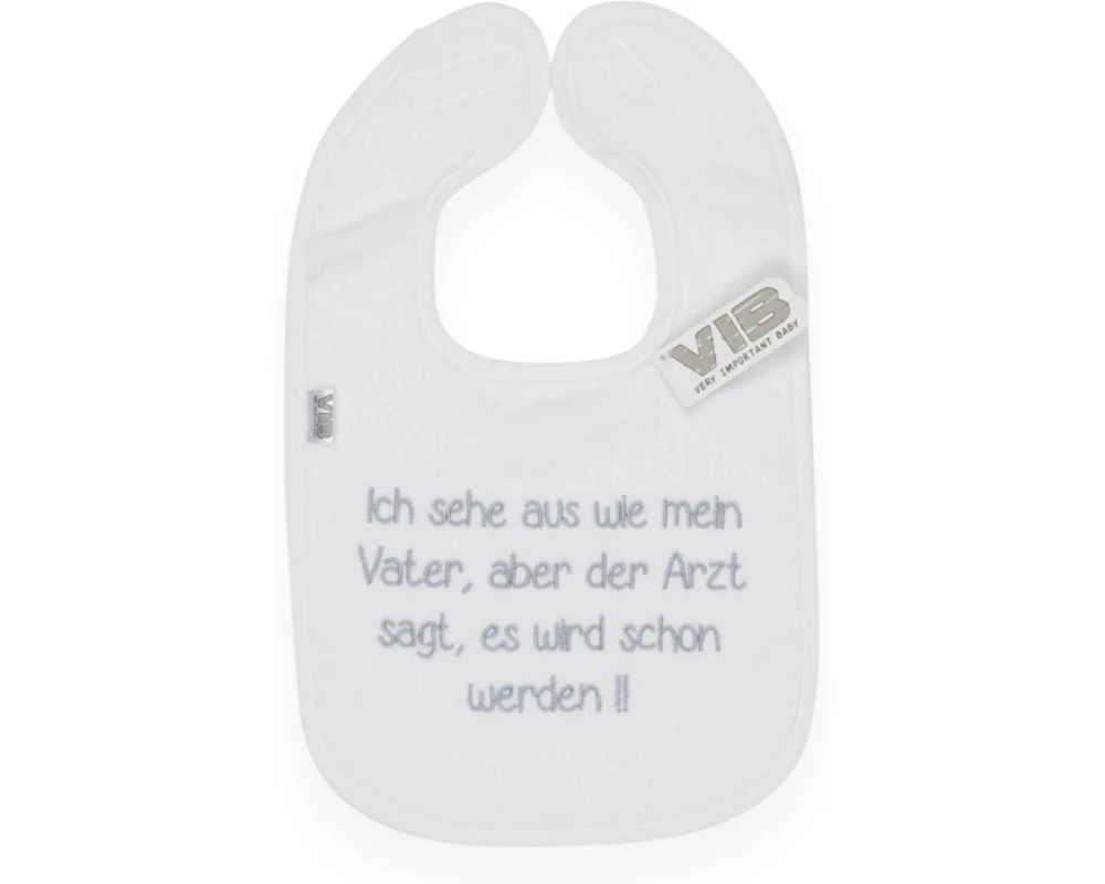 Very Important Baby Lätzchen Ich sehe aus wie mein Vater weiss Weiss