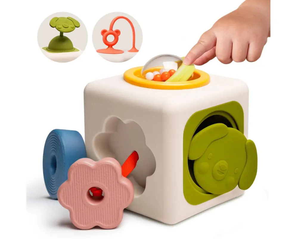 TAF-TOYS Aktivitätenwürfel Peek & Play, 6M+