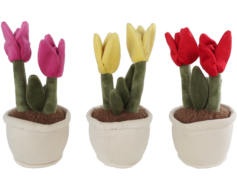 ROOST Plüsch Tulpe 27cm 660627 assortiert
