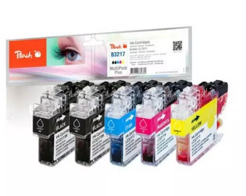 Peach Tintenset Brother LC-3217MP